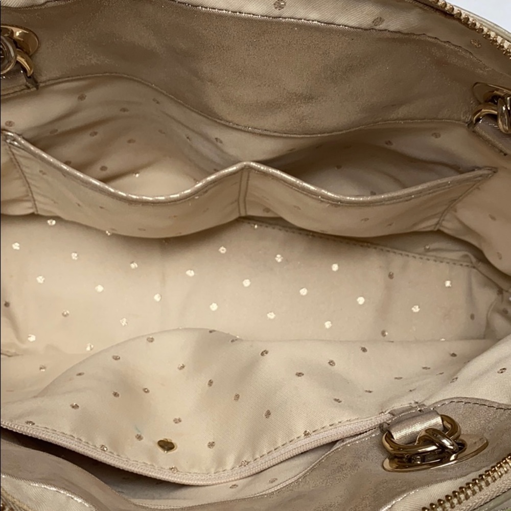 💯 Authentic Kate Spade - Y2K Vintage Gold Shimmer Puffer Purse - Picture 6 of 8